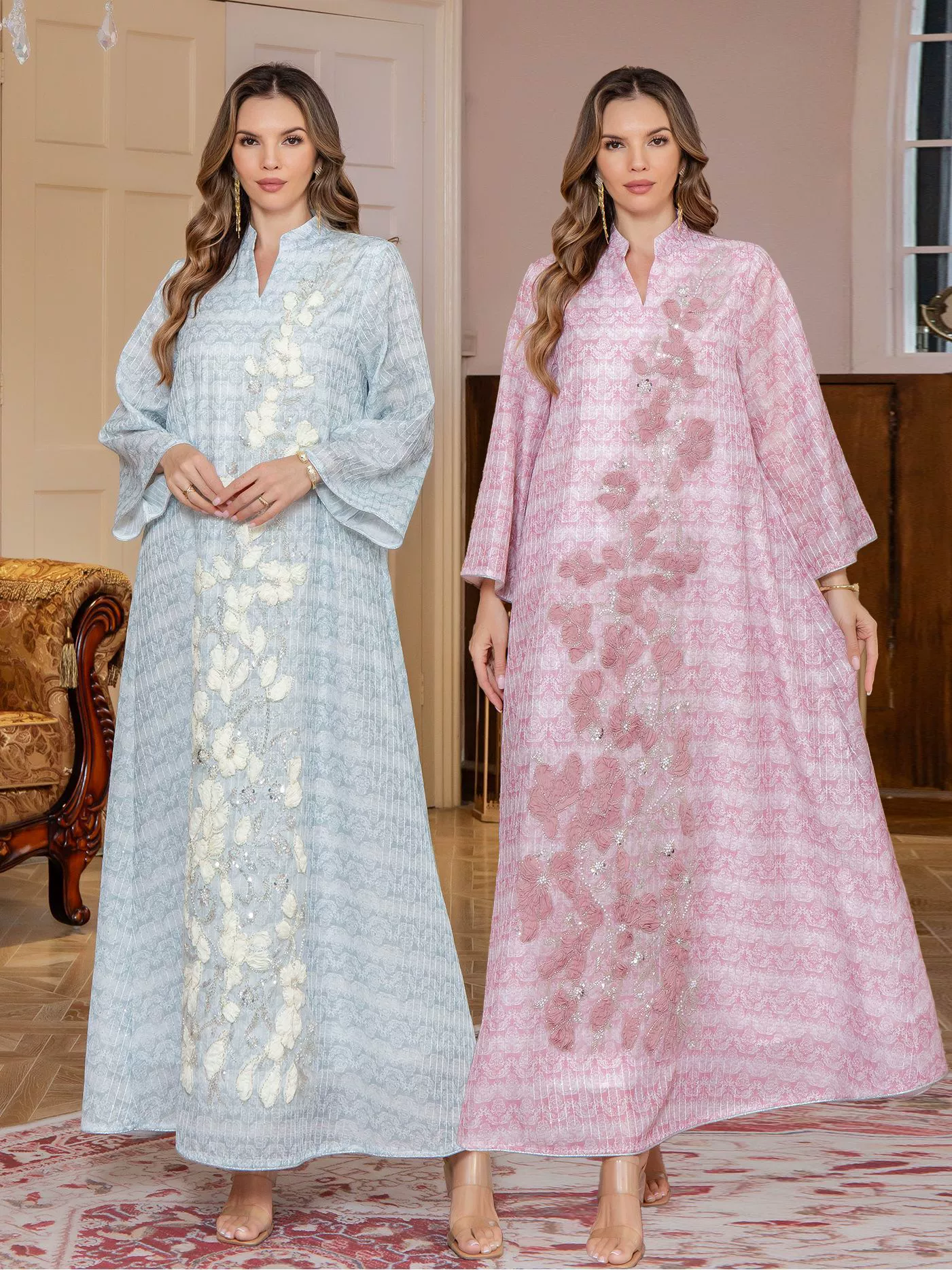 Новый мусульманский платок-robe, ближний Восток, одежда джалабия, длинное платье с длинными рукавами