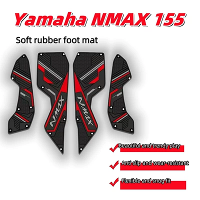Suitable for Yamahanmax155Tubro Rubber Anti-Slip Foot Pedals and Foot Pads, Cross-Border Factory Wholesale Scooters