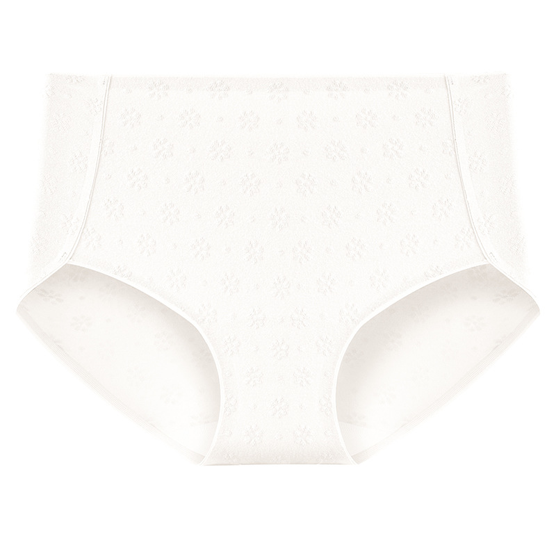 Algodón puro antibacteriano de las mujeres transpirable inferior entrepierna media-alta cintura vientre contracción más tamaño triángulo shorts Niña ropa interior de algodón sin costura