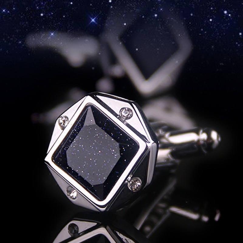 Starry Sky Stone Cufflinks French Shirt Sleeve Studs Men's Cuff Studs Business French Buttons