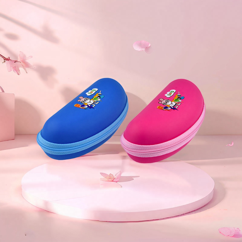 Cute Kidsren's Glasses Case Printed Cartoon Zipper Case Manufacturer Customized Men's and Women's Environmentally Friendly Kidsren's Sunglasses Case