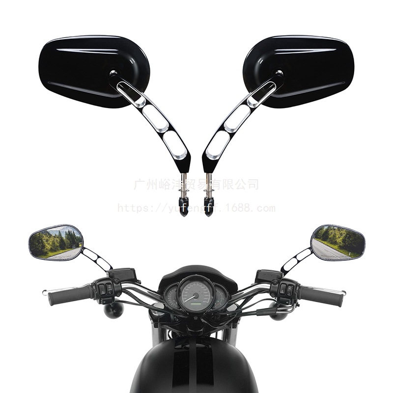 Suitable for Harley Xl883/1200 X48 Dyna Road King Softail 8mm Rearview Mirror Reflector