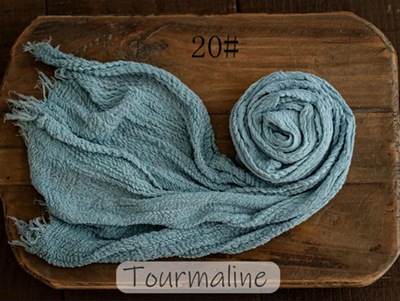 Toalla de gasa recién nacido niños fotografía elástico envoltura de tela bebé fotografía tela plisada seersucker envoltura de tela