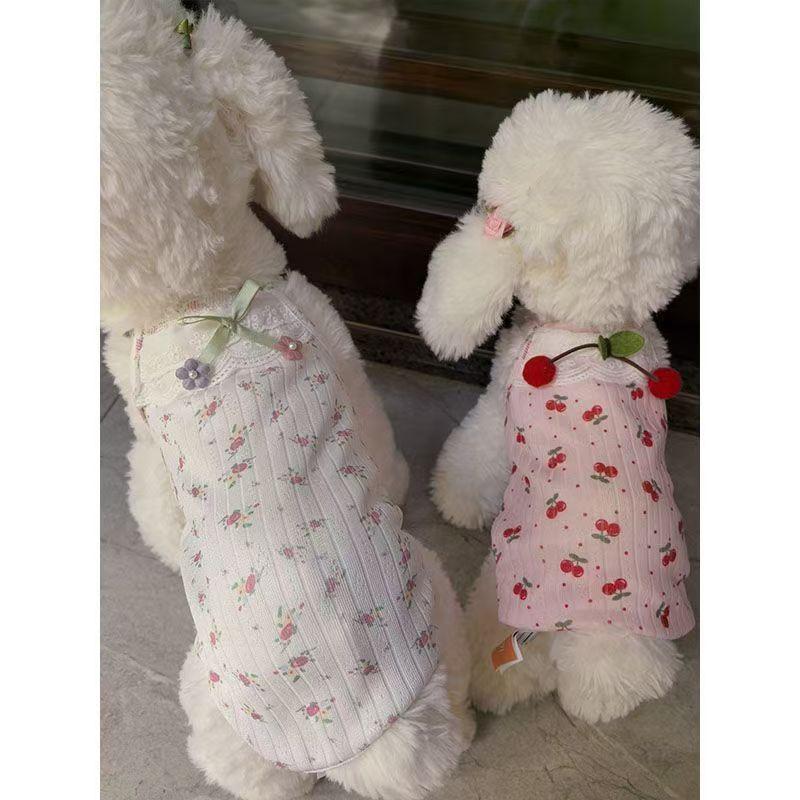 Ropa de perros primavera y verano bolsas de protección abdominal ropa doméstica ropa de destete ropa de aire acondicionado Teddy Bear Bo Mei chaleco de cabina