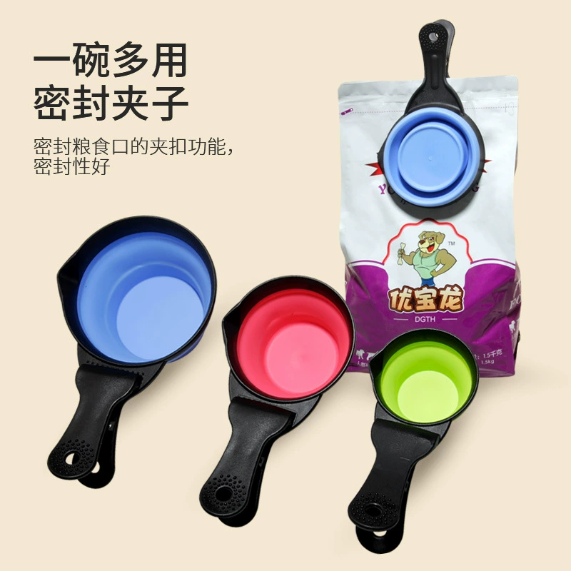 Pet Складной Чаша Исходящей Воды Чаша Портативный Собака Чаша Открытый Питьевой Бассейн Воды Еды Двойного Использования Путешествия Чаша Собака Чаша Двойной Чаша