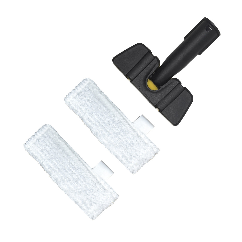 휴대용 매직 브러시 1개 + 흰색 원형 벨벳 천 2개