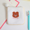 Cartoon Japanese cute storage system for elementary school students, headphones, equipment bag, wipes, with little bears, with embroidery