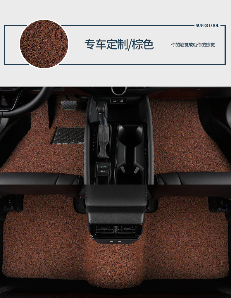 Suitable for Volkswagen Magotan/Magotan Gte Wire Ring Floor Mats 07-25 Anti-Slip, Wear-Resistant, Waterproof and Durable Special Floor Mats