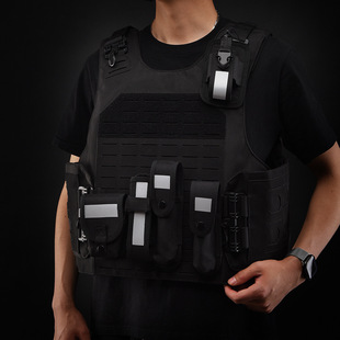 Multifunctional Tactical Vest, Wear-Resistant Outdoor Cs Equipment Training Clothes, Quick-Release Reflective Cross-Border Camping Tactical Vest