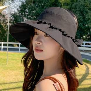 Hat women's summer Korean fashion sunscreen hat sweet girl Joker hat big brim sunshade hat wholesale
