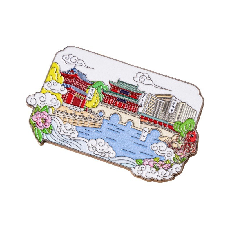 现货城市热门景点地标冰箱贴山东淄博特色旅游纪念品磁贴冰箱贴|undefined