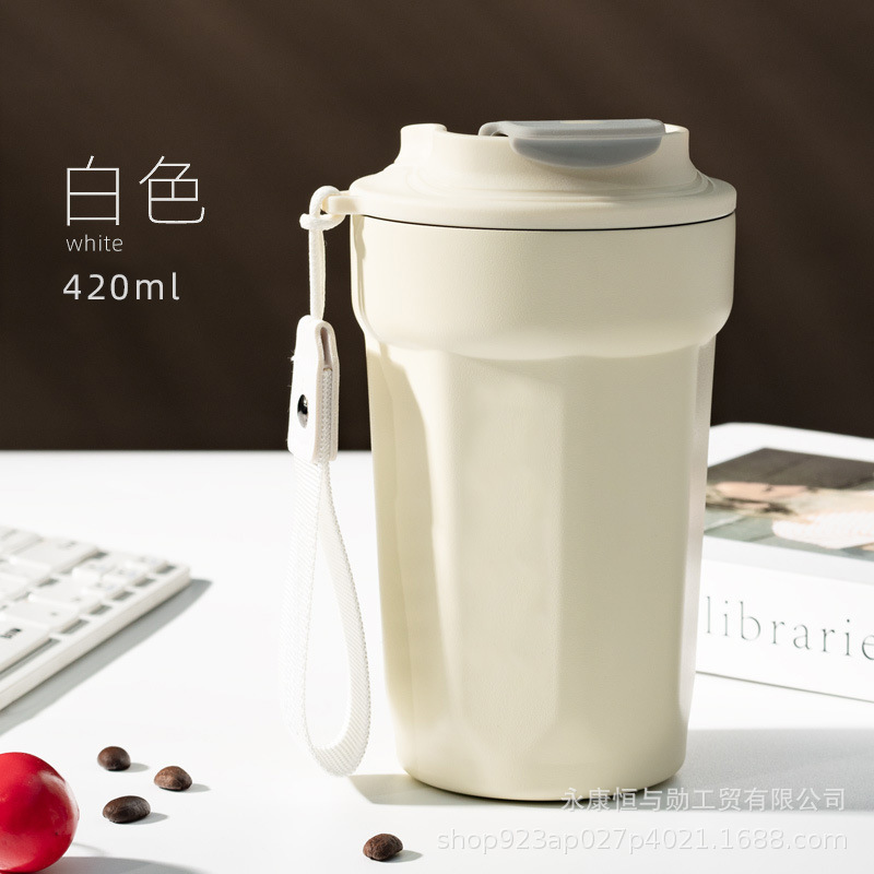女性用の新しい 316 ステンレス鋼コーヒーカップ、高見えする車用断熱ウォーターカップ、男性用 Yongkang 保冷ギフトカップ|undefined