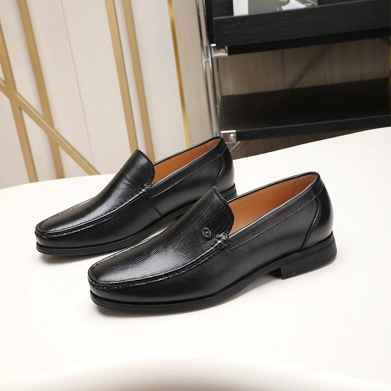 2025 новые мужские кожаные туфли из натуральной кожи с верхним слоем из коровьей кожи, высококачественные мужские туфли для костюма, низкие слипоны