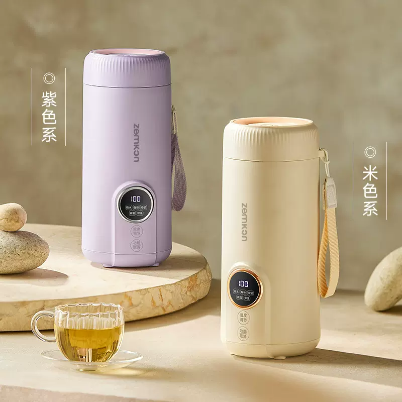便携式电热水杯旅行小型宿舍烧水保温一体加热杯出差迷你烧水壶