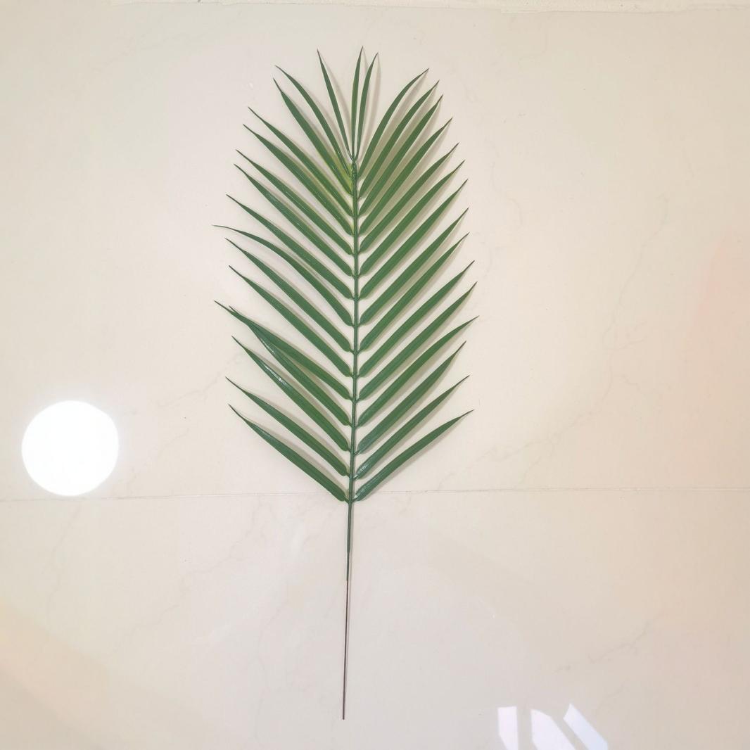 Cross -border artificial plant artificial palm leaf single tablet iron tree leaves fake palm -part high -pipe green plant fern jungle