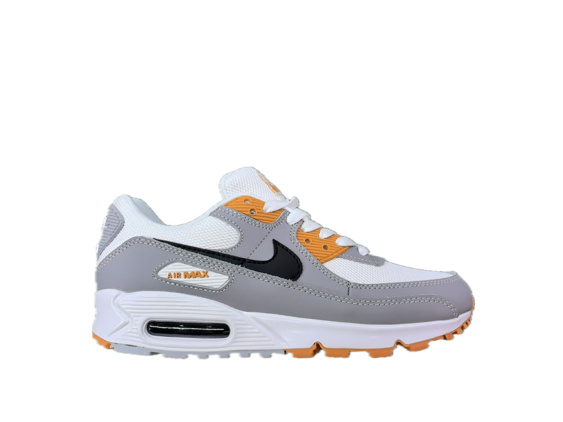 Nike Air Max 90 Summit White Safety Orange Dark Smoke Grey DM0029-108