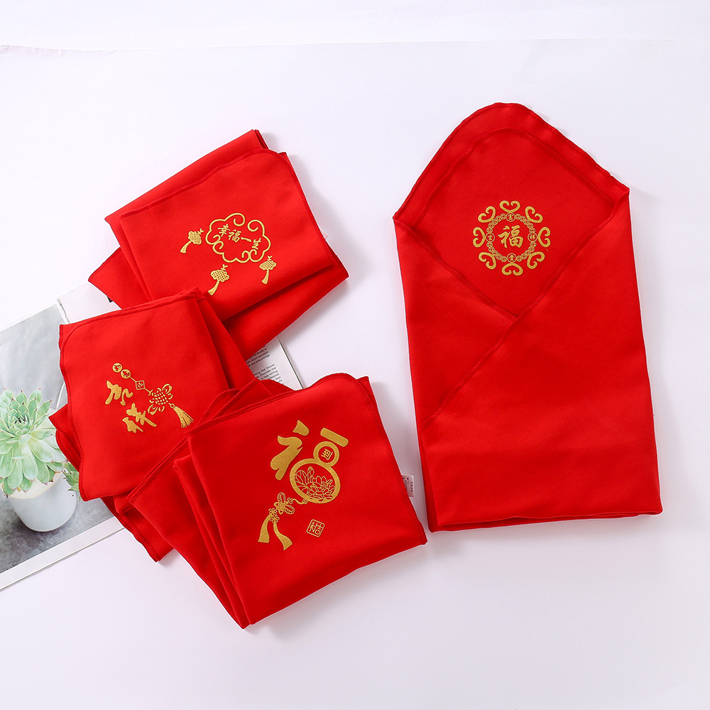 Cotton red children's duvet for new born