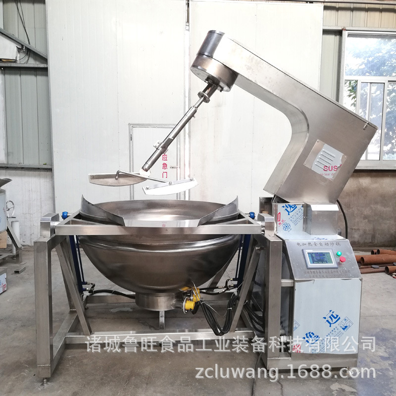 全自动牛肉酱行星搅拌炒锅搅拌均匀不糊锅 智能操作行星搅拌炒锅