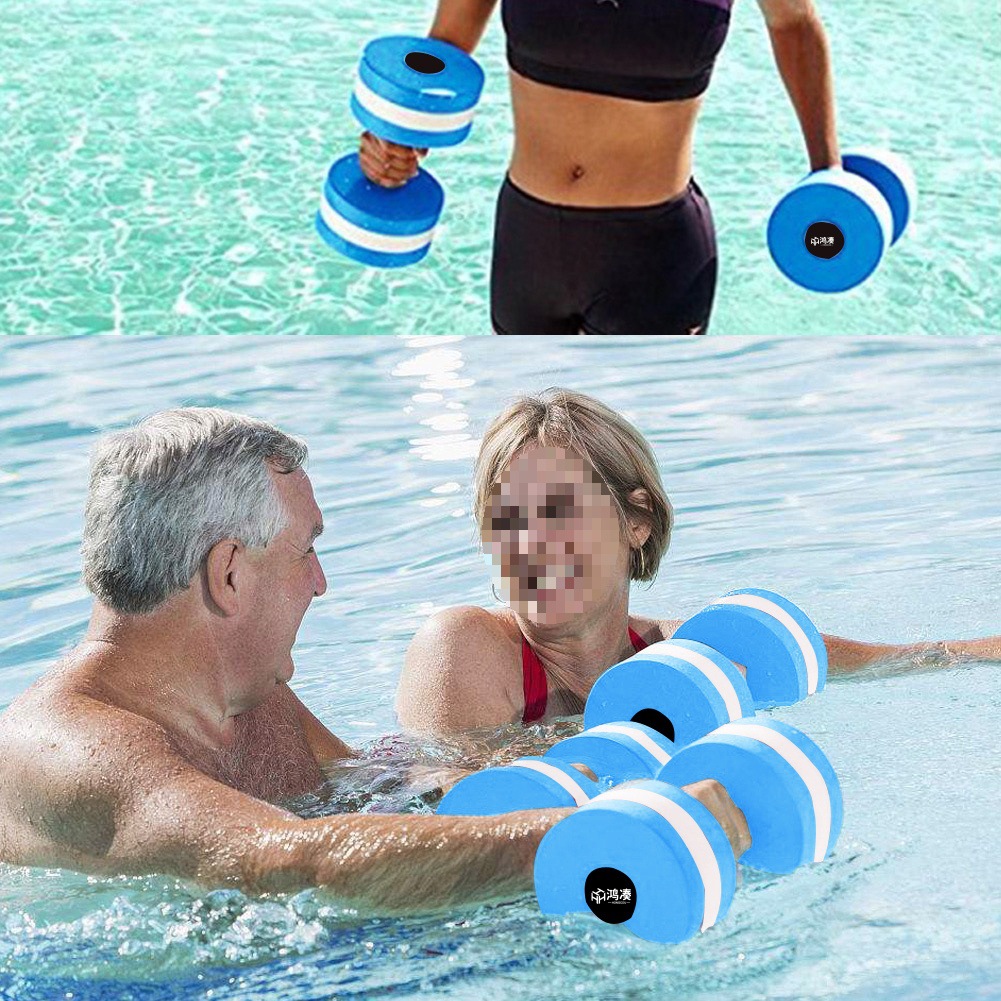 EVA Water Floating Dumbbells Aerobic Sports Men and Women Water Floating Board Auxiliary Swimming Equipment Yoga Fitness Dumbbells