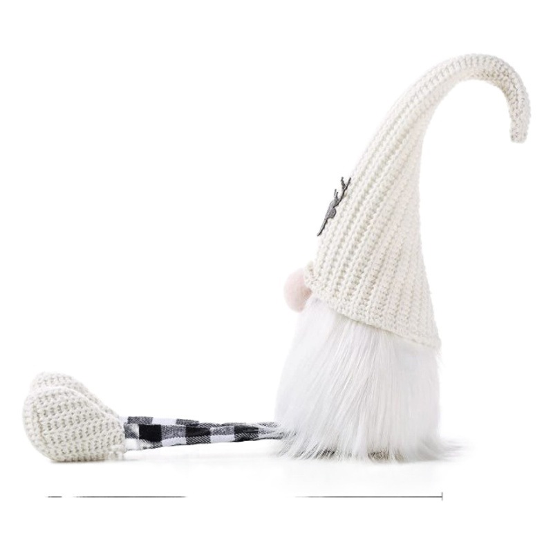 Decoración de Navidad alces sombrero de punto de peluche enano muñeca sin rostro de Navidad Rudolph decoración adornos