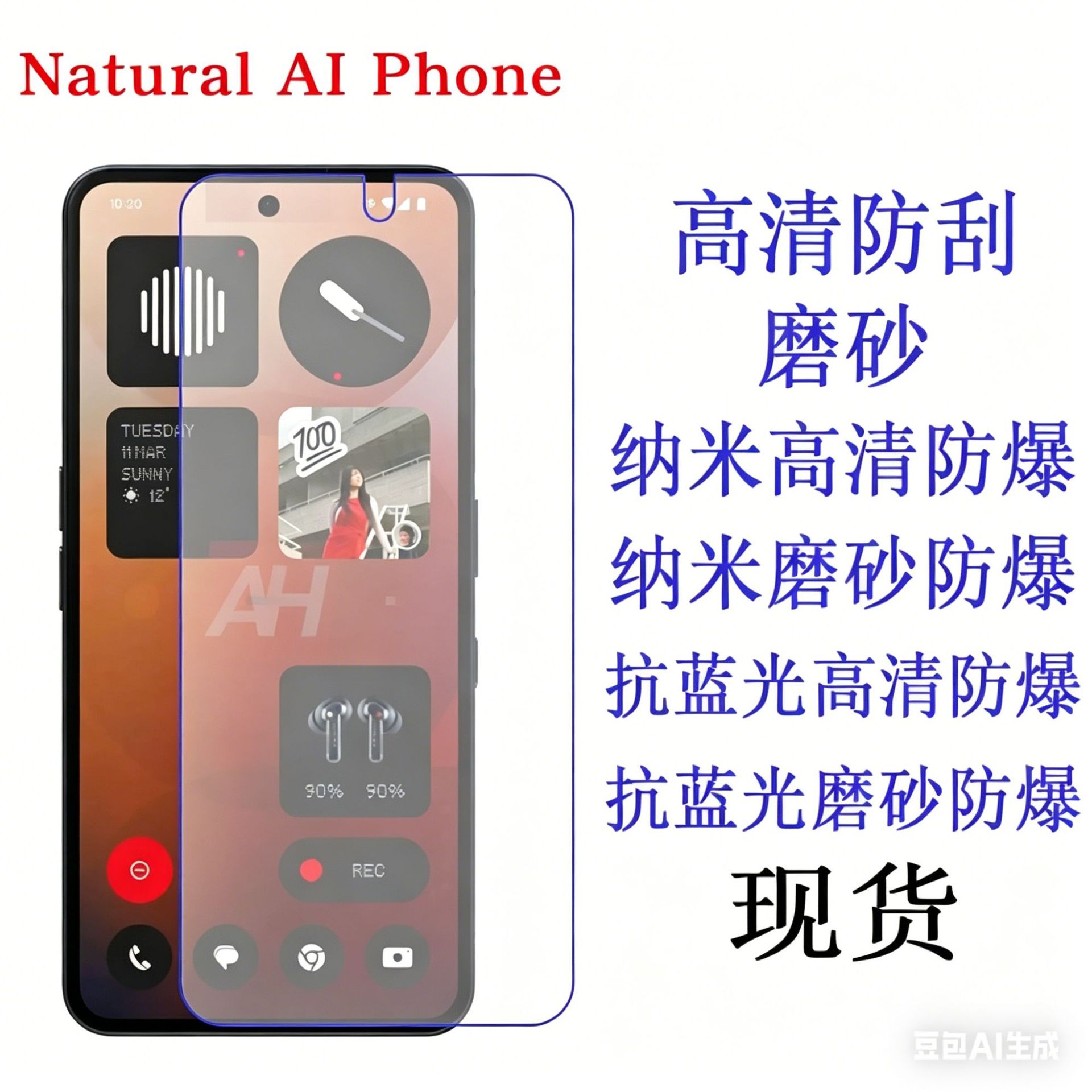 适用Natural AI Phone HONOR X6C 手机软膜 贴膜
