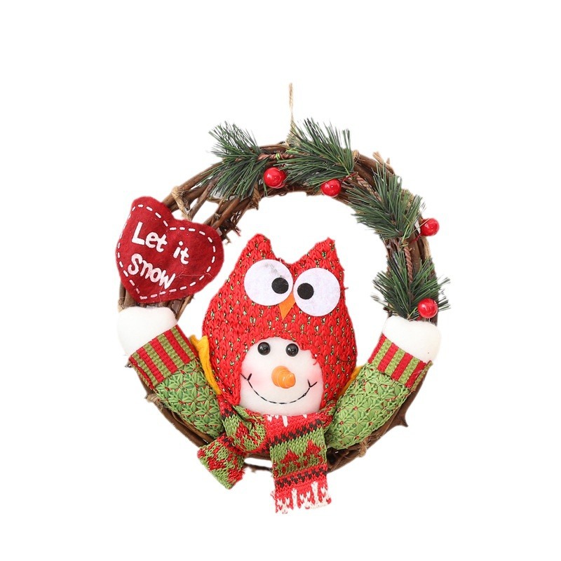 Nuevo estilo transfronterizo Decoración navideña Escena navideña Decoración de árboles Decoración de ancianos Diy Adornos de alces hechos a mano