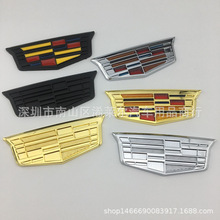 适用于凯迪拉克侧标XT5 ATSL XTS SRX改装C柱车贴 侧窗标金属车标