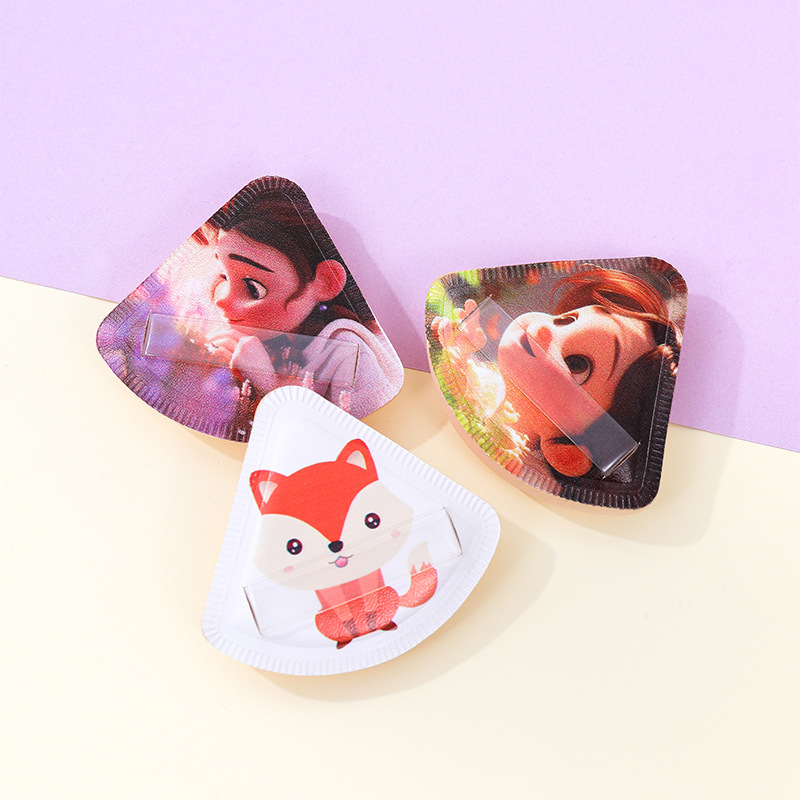 Fábrica personalizada polvo de algodón puff cojín animado personajes estrella maquillaje suave no comer forma de patrón de impresión de polvo