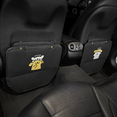 Chair back anti-kick pad Universal Car Seat Back Anti-Dirt - a-pair-of-stacked-dog-anti-kick-pads