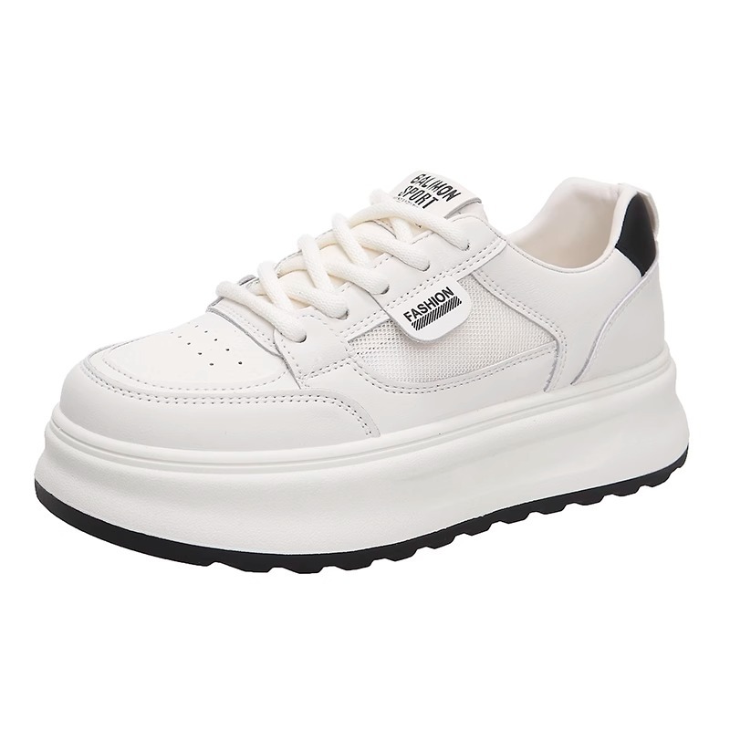 Zapatos de papá de suela gruesa para mujer 2025 primavera nuevo estilo salvaje, ligero y transpirable, súper fuego, deportes, zapatos de ocio, zapatillas de deporte