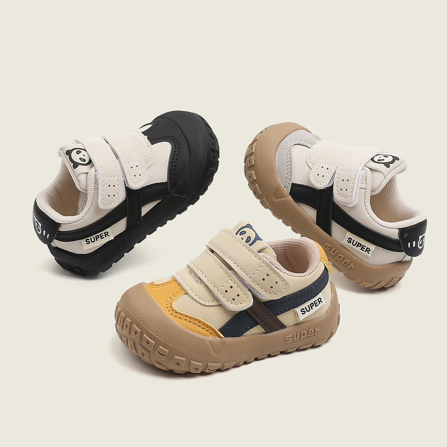 2025 Kidsren's Sports Shoes Spring and Autum New Baby Toddler Shoes Boys Soft-Soled Shoes Boys and Girls Casual Sneakers
