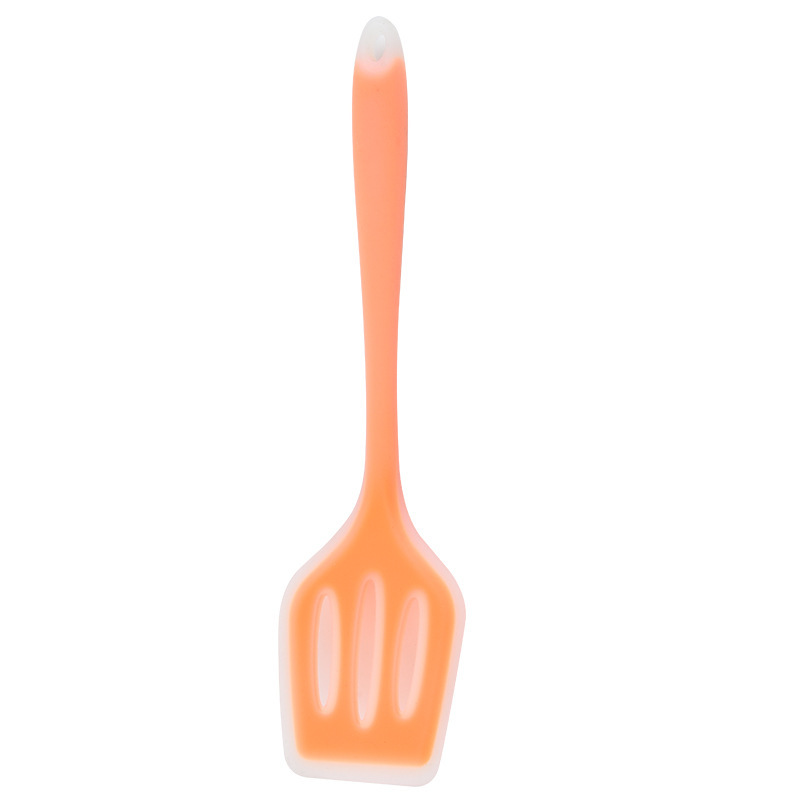 Juego de utensilios de cocina de silicona para hornear de cuatro piezas de cocina antiadherente resistente a altas temperaturas, espátula, colador, cuchara translúcido