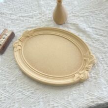 ins风北欧盘子拍照道具果盘民宿复古托盘粗胚学生diy手工制作材料