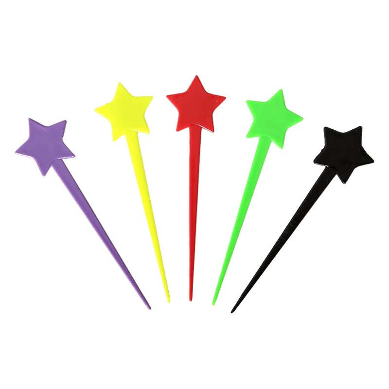 Одноразовые пластиковые вкладыши для крышек с молоком, разноцветные звездочки, открывалка для банок, нож Oule, вилка для запечатывания пленки, вилка для крышек с молоком.