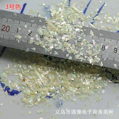 Dırnaq bəzəkləri: abalone shellfish fragments nail - color-no-3-10-grams