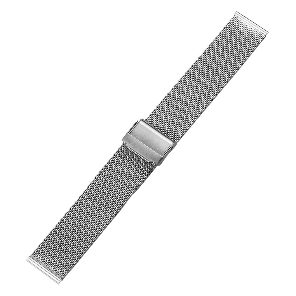 Correa de reloj tipo Milanese, línea 06, metal, doble hebilla de seguridad, correa de acero tipo Milanese, compatible con Huawei, Samsung, dw
