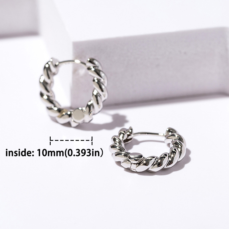 Cross-Border accesorios de moda pendientes europeos y americanos populares micro incrustaciones de ZIRCON ventiladores pequeños pendientes de oro rosa pendientes simples