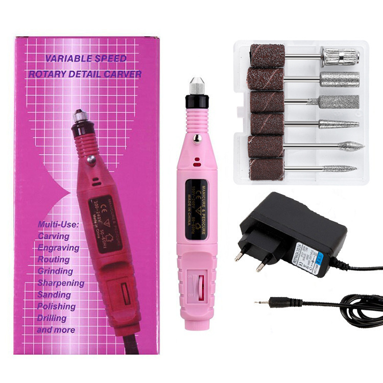 Torno de Uñas Eléctrico Portátil para Pulido de Uñas