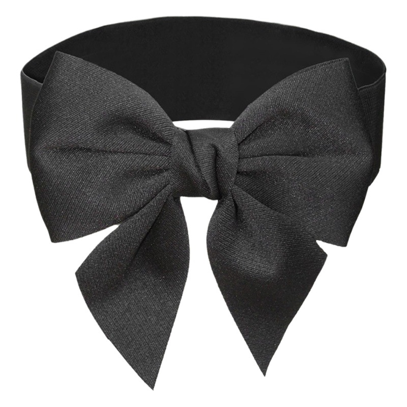 Cinturón ancho elástico transfronterizo vestido de mujer arco cintura sello cinturón decorativo moda accesorios a juego