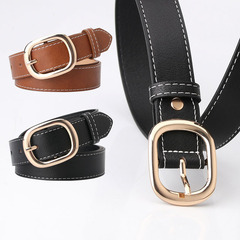 European and American Fashion Women's Jeans Belts Casual Simple Women's Belts Korean Style Dresses Decorative Belts Wholesale