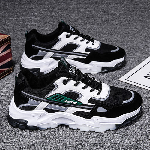 men's shoes sneaker breathable mesh running daddy shoes Korean trend casual sports students travel shoes light shoes