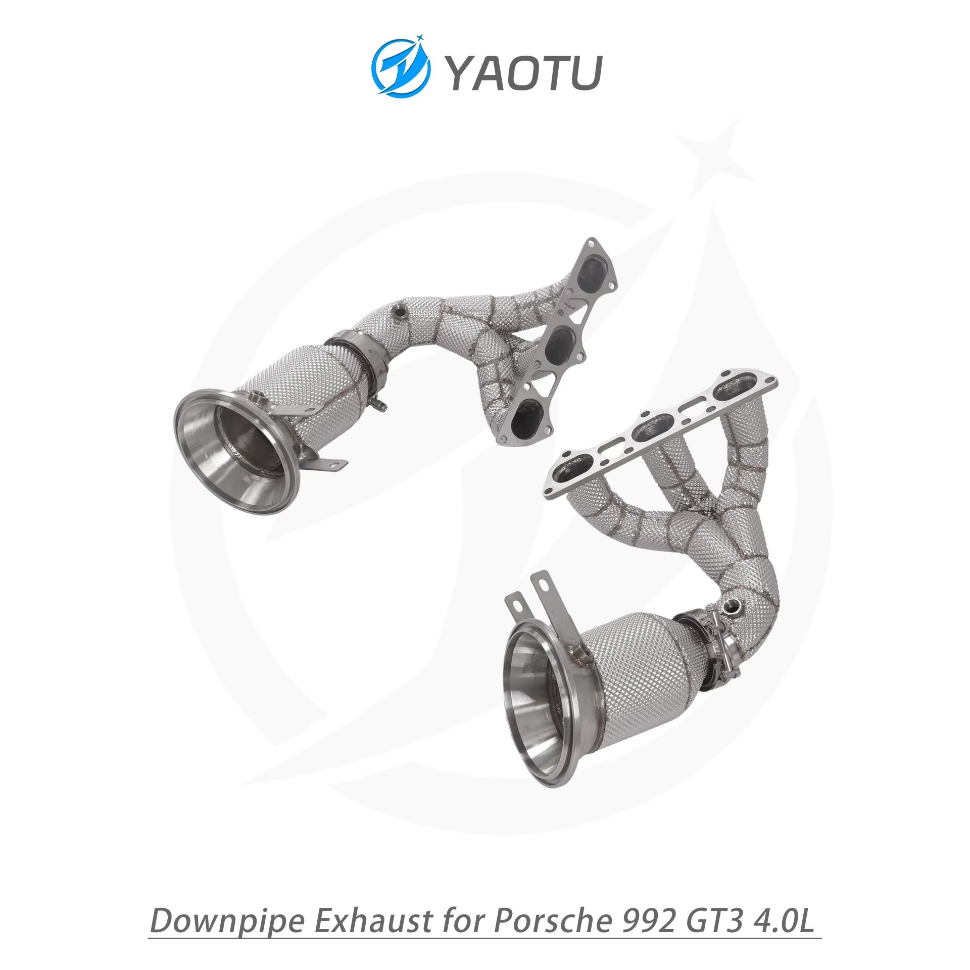 Suitable for Porsche 992 GT3 4.0L (without OPF) with three-way catalytic converter and heat insulation layer