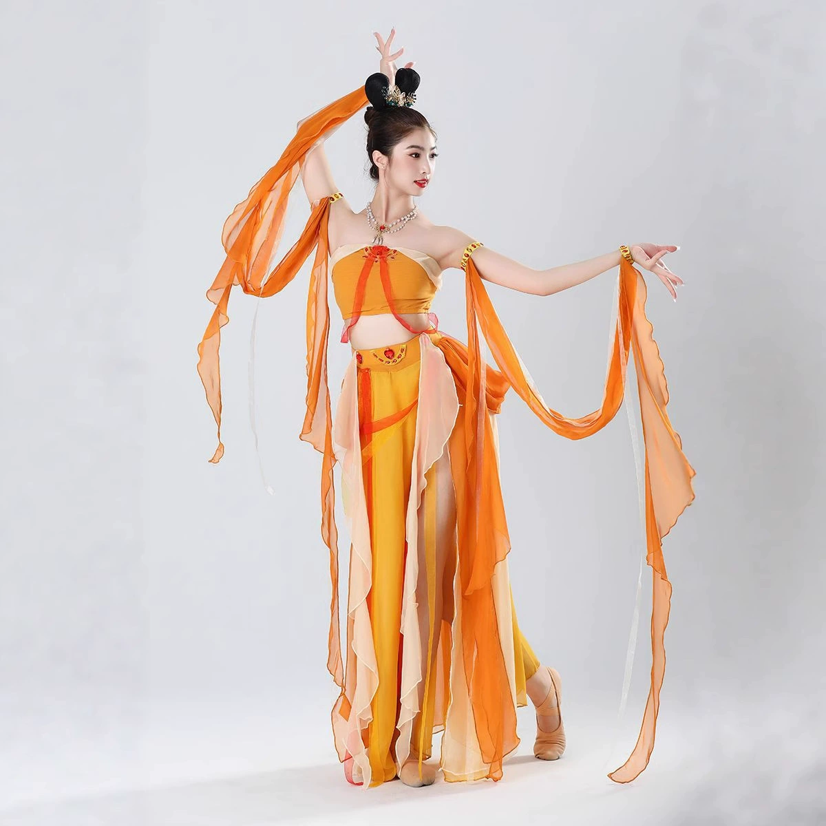 Feitian Dunhuang han dynasty сексуальный экзотический пустынный костюм для танцев в стиле вестерн женский костюм Dunhuang Feitian для выступлений для взрослых