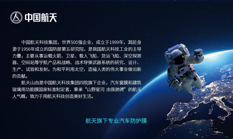 China Aerospace Sanyou Car Window Film, Glass Sun Protection, Heat Insulation, Anti-Splash Solar Film, Nano Ceramic Film