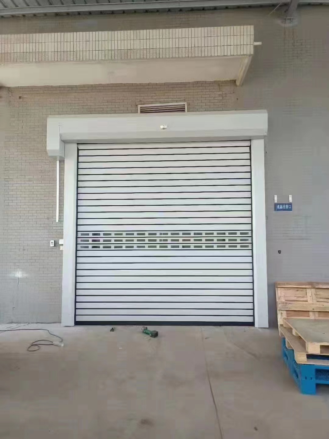 滚筒卷闸门硬质快速门电动感应涡轮螺旋铝合金卷帘门车间工业门-阿里巴巴