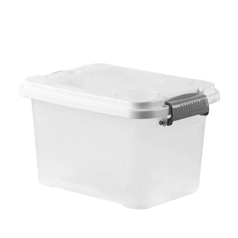 Cubo de arroz doméstico, a prueba de insectos, a prueba de humedad, sellado de grado alimenticio, tanque de arroz, caja de arroz, tanque de almacenamiento de harina de alta gama, caja de almacenamiento de arroz