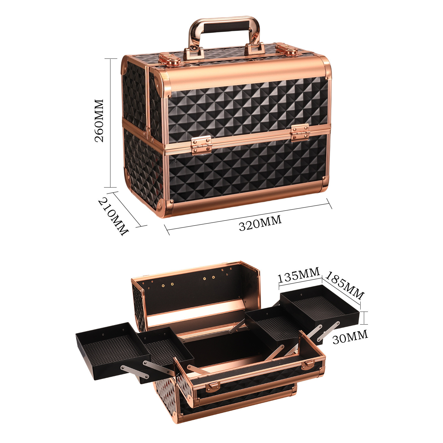 Cubo de agua de oro negro