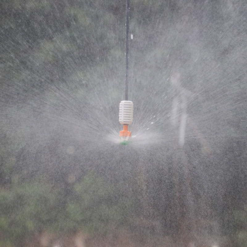 Jardín de lluvia forest 360 ° rociador giratorio jardín boca abajo enchufado para reducir el polvo y enfriar el precio unitario sin impuestos