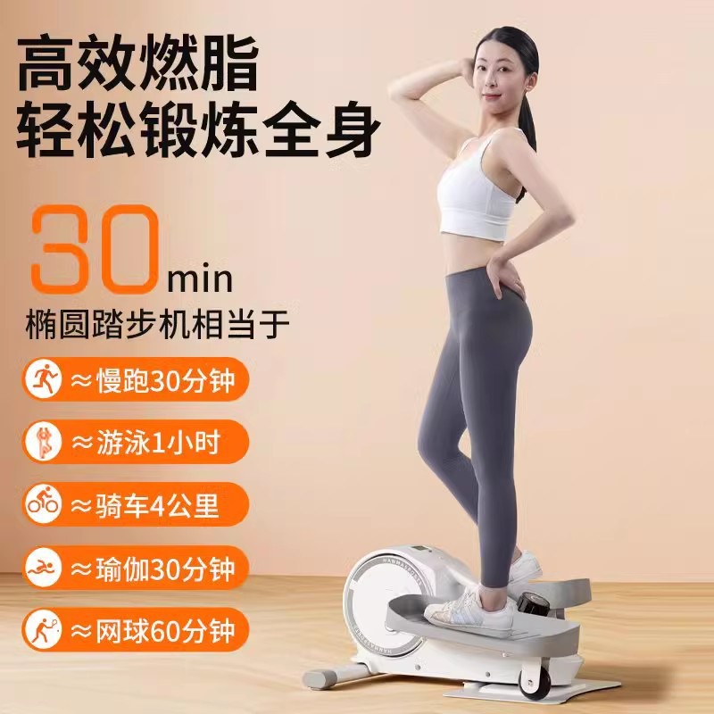 Home-Use Stepper, Small Mini Multi-Functional Silent Stationary Climbing Machine, Elliptical Machine Fitness Equipment