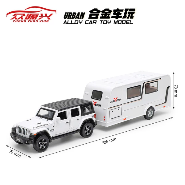 White jeep, RV